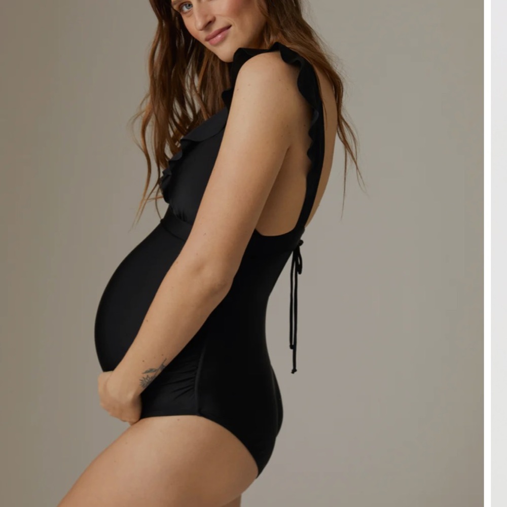 EUC A Pea in the Pod Maternity Bathing suit sz xs